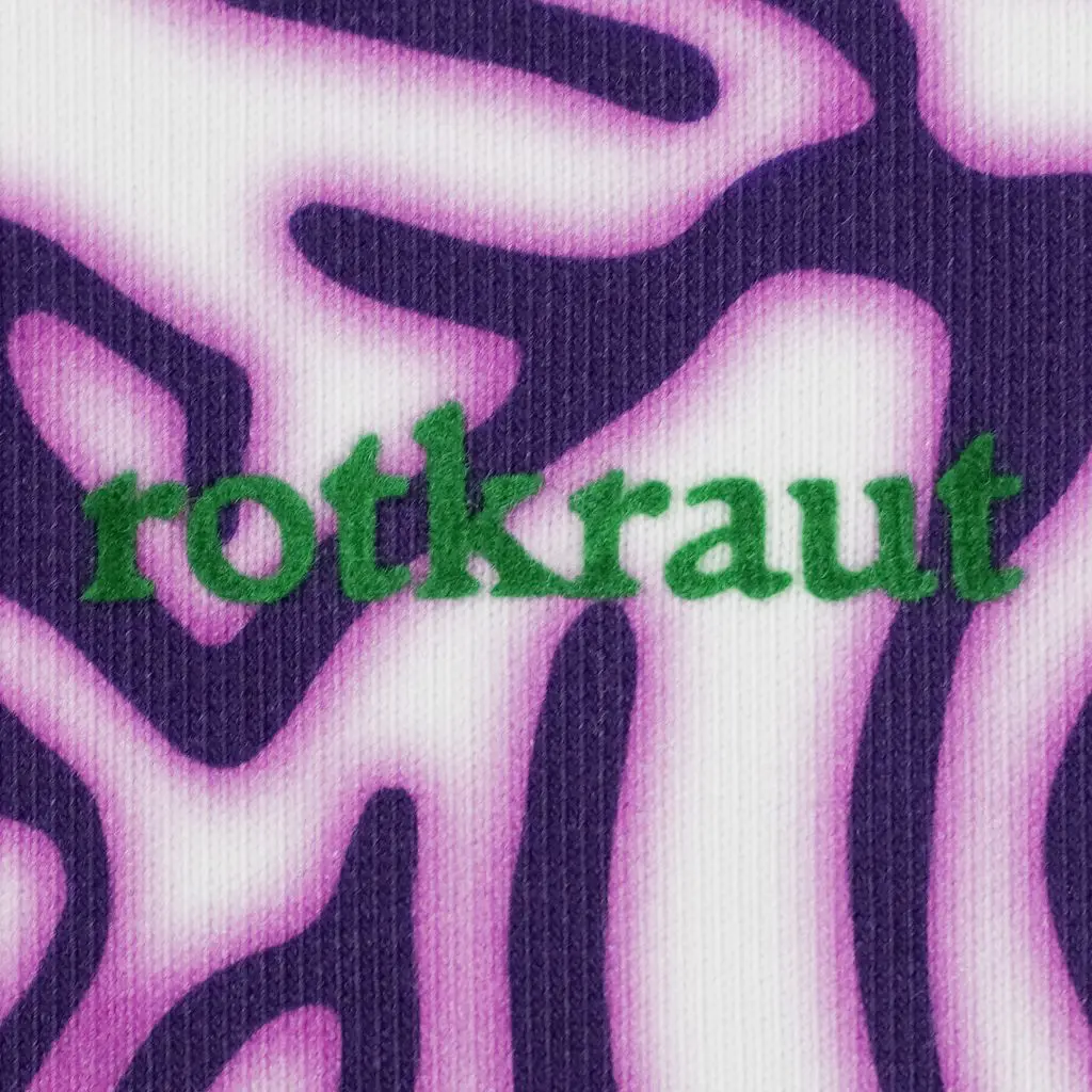 Rotkraut Sweatshirt Aufschnitt