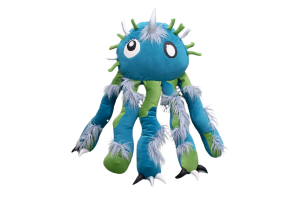 Riesenmonster in Zusammenarbeit mit Werkbande für Studio of Wonders, Mall of Berlin, Oversize Kuschelmonster , Shop Dekoration, Messestand, Merchandize