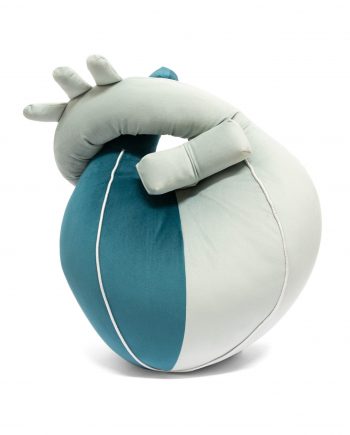 Aufschitt-Berlin-Silvia-Wald-Herzkissen-Stoffherz-Kuschelherz- Herz Kissen Polster Herzkissen blau-silber